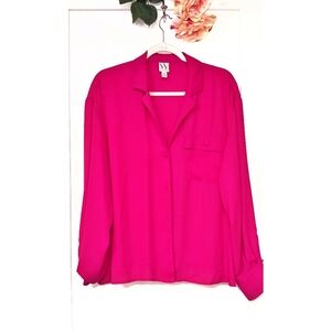 Worthington hot pink blouse